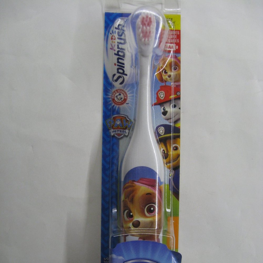 Kid's Paw Patrol Spinbrush Arm & Hammer Tooth Brush Battery Operated